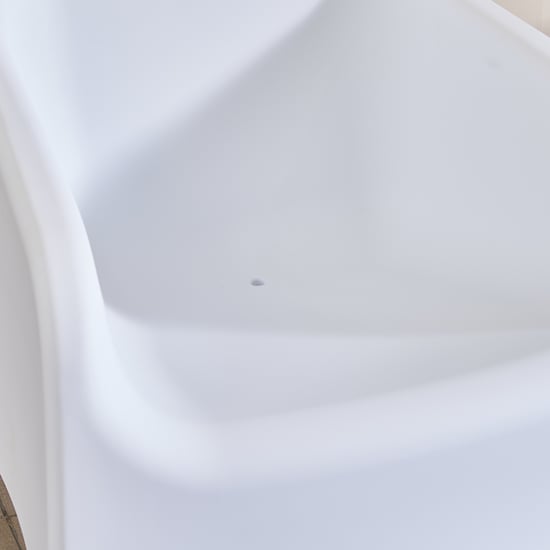 Domino Polypropylene Outdoor Chair - White