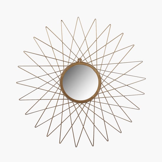 HOME SPARKLE Metal Wall Mirror - 81x81cm