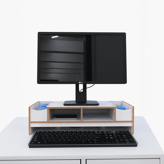 HOME SPARKLE Monitor and Laptop Stand - White