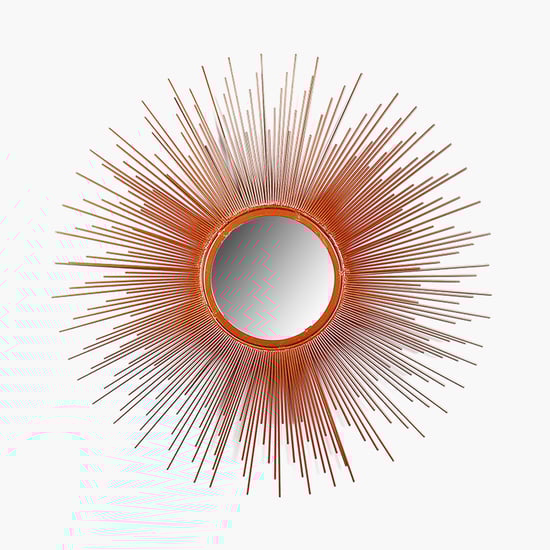 HOME SPARKLE Metal Wall Mirror - 66x66cm