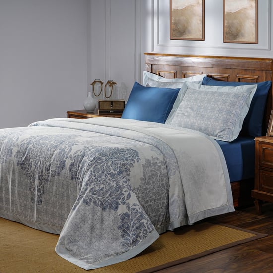 MASPAR Vintage Acanthus Serenity Cotton Printed 3Pcs Double Duvet Cover Set