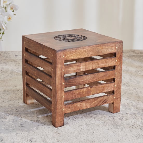 Glory NXT Mango Wood Stool - Brown