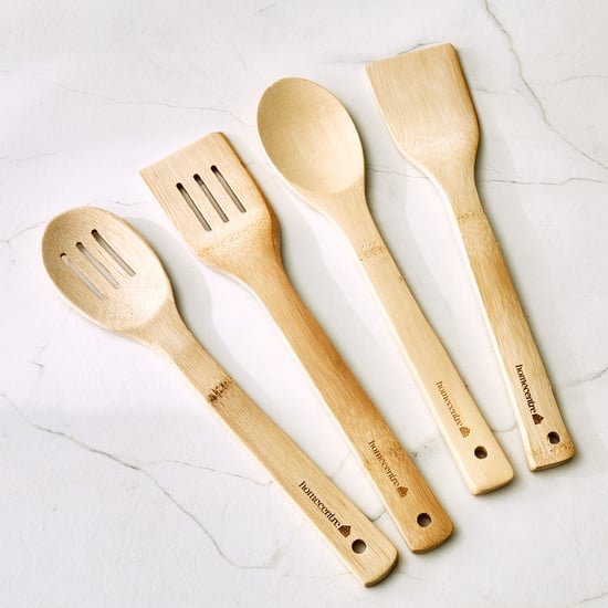 Chef Cubis Edulis 5Pc Bamboo Cutlery Set with Holder