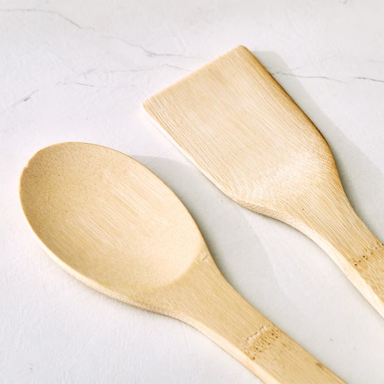 Chef Cubis Edulis 5Pc Bamboo Cutlery Set with Holder