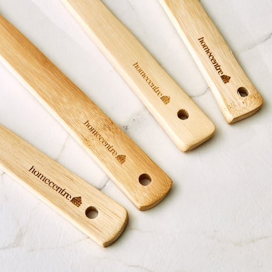 Chef Cubis Edulis 5Pc Bamboo Cutlery Set with Holder