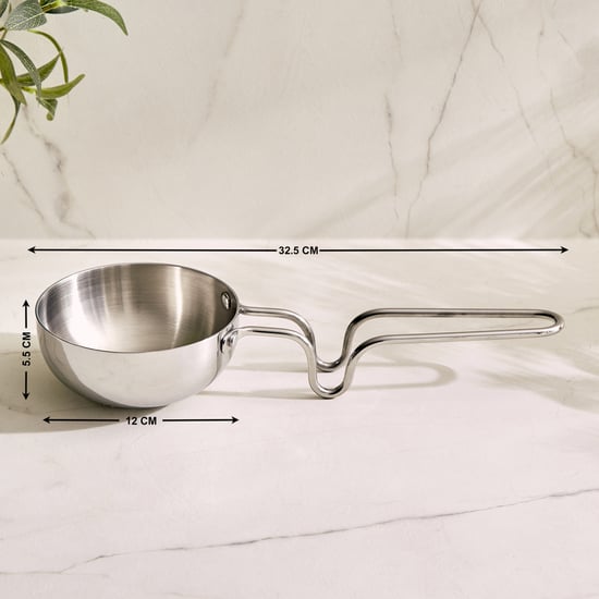 Valeria Carin Tri-Ply Stainless Steel Induction Compatible Tadka Pan - 12cm