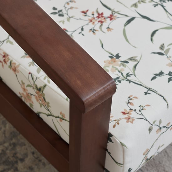 Helios Zara Fabric 3+2 Seater Sofa Set - White