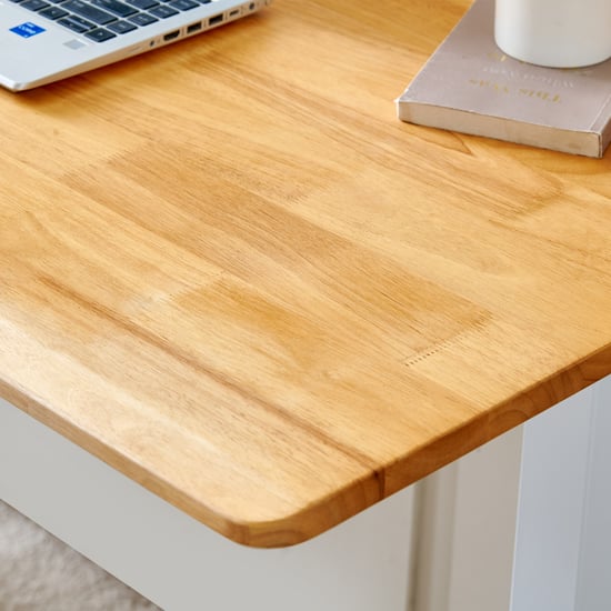 Ascent Solid Wood Top Adjustable Smart Study Desk - Oak