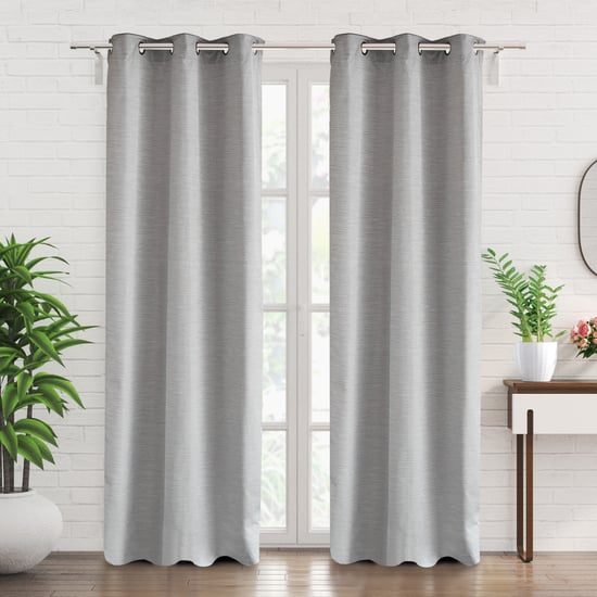 Drift Set of 2 Jacquard Blackout Door Curtains