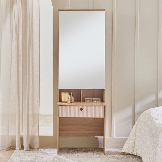 Lexus Dresser Mirror with Drawer - Brown