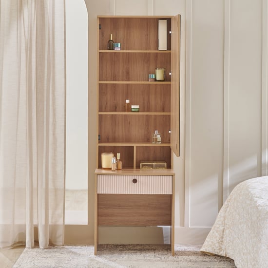 Lexus Dresser Mirror with Drawer - Brown