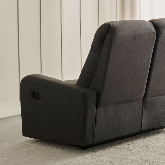 Helios Toledo Fabric 3+1 Seater Recliner Set - Brown