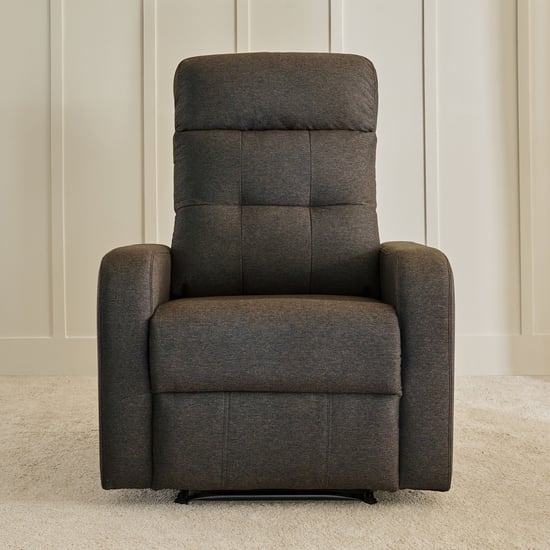 Helios Toledo Fabric 3+1 Seater Recliner Set - Brown