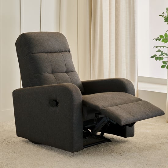 Helios Toledo Fabric 3+1 Seater Recliner Set - Brown