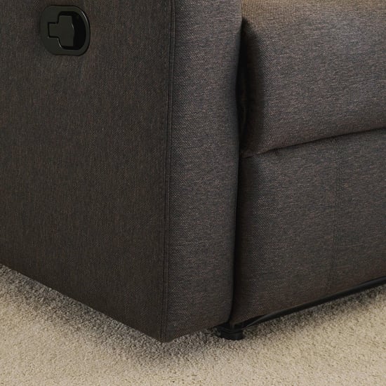 Helios Toledo Fabric 3+1 Seater Recliner Set - Brown