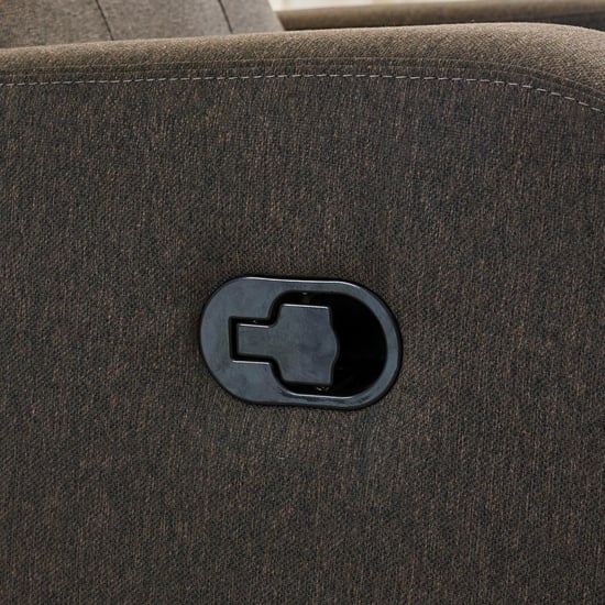 Helios Toledo Fabric 3+1 Seater Recliner Set - Brown