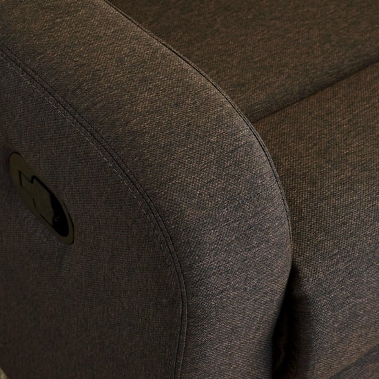 Helios Toledo Fabric 3+1 Seater Recliner Set - Brown