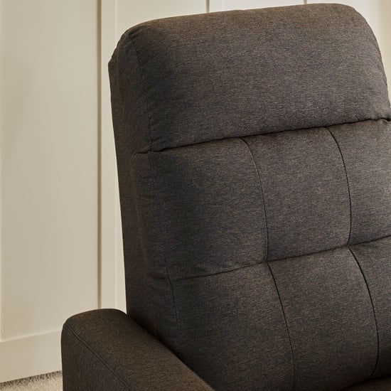 Helios Toledo Fabric 3+1 Seater Recliner Set - Brown