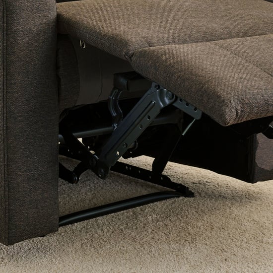 Helios Toledo Fabric 3+1 Seater Recliner Set - Brown