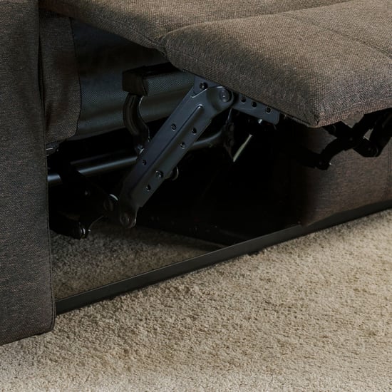 Helios Toledo Fabric 3+1 Seater Recliner Set - Brown