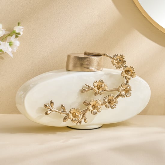 Splendid Senorita Shizuku Glass Floral Decorative Canister