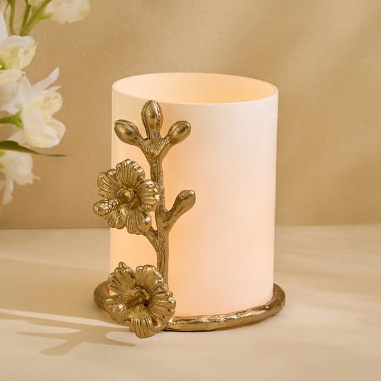 Splendid Senorita Shizuku Glass Floral Votive Candle Holder