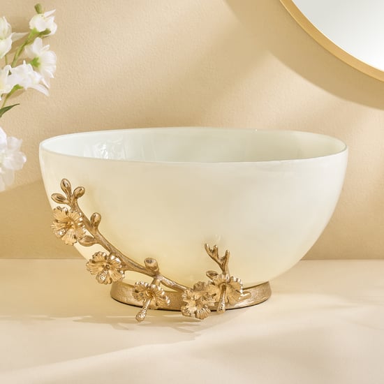 Splendid Senorita Shizuku Glass Floral Decorative Bowl