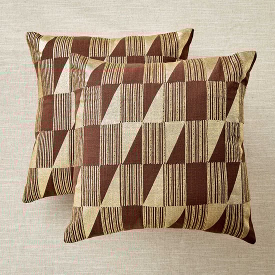 Celestial Set of 2 Foil Printed Cushion Covers - 40x40cm