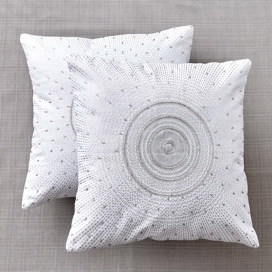 Celestial Set of 2 Embellished Cushion Covers - 40x40cm
