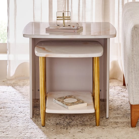 Vegas Nest of 2 Tables - Grey