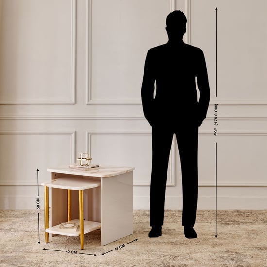 Vegas Nest of 2 Tables - Grey