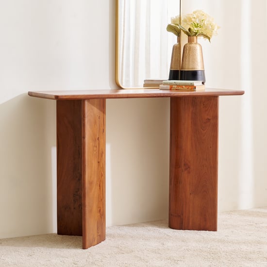 Amanda Solid Wood Console Table - Brown