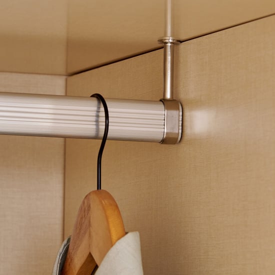 Modern Radiance 4-Door Wardrobe with Mirrors - Cream