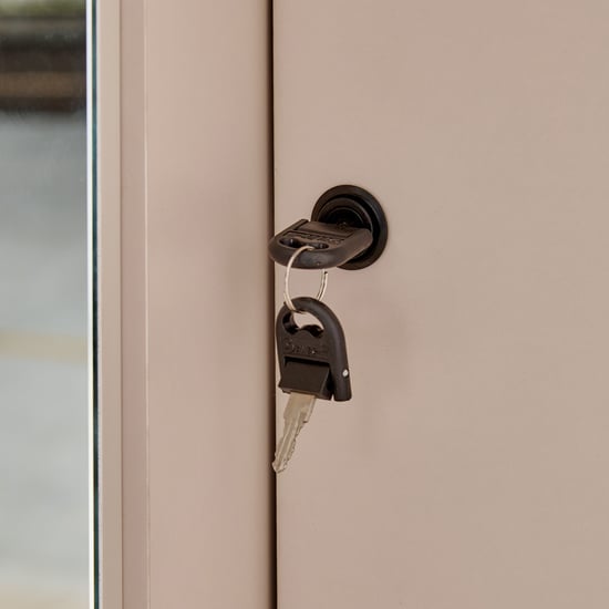 Vegas 2-Door Wardrobe with Mirror - Grey