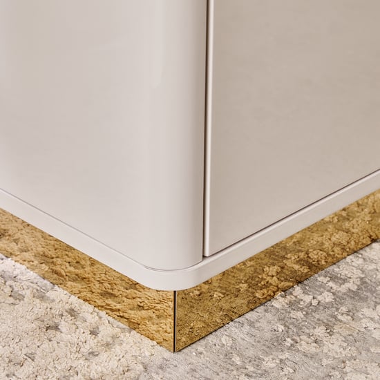 Vegas 3-Door Wardrobe with Mirror - Grey