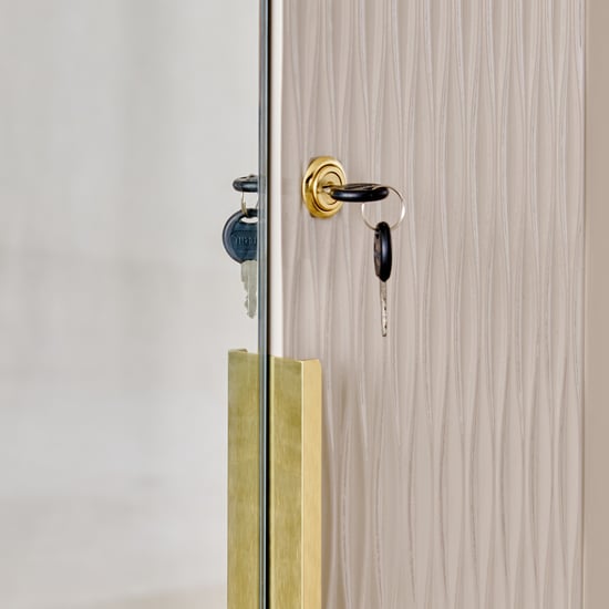 Vegas 3-Door Wardrobe with Mirror - Grey