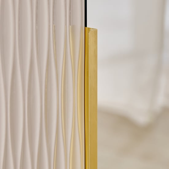 Vegas 3-Door Wardrobe with Mirror - Grey