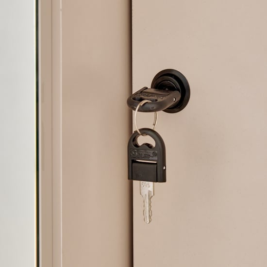 Vegas 3-Door Wardrobe with Mirror - Grey