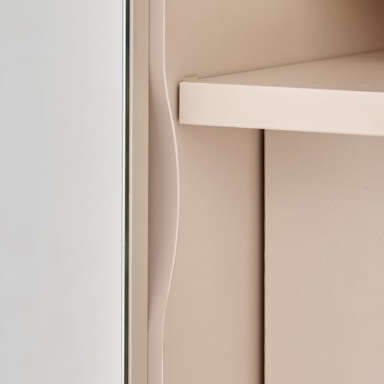 Vegas 3-Door Wardrobe with Mirror - Grey