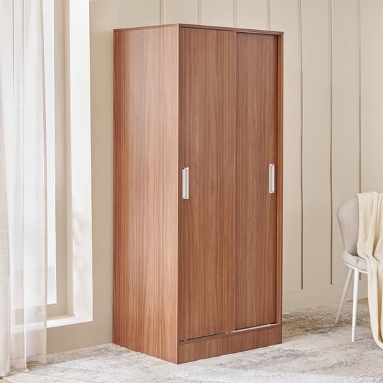 Helios Alton 2-Door Sliding Wardrobe - Walnut