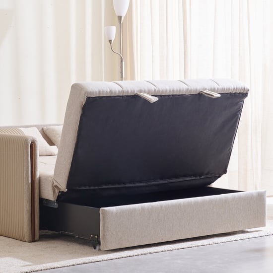 Bogota NXT Fabric 2-Seater Sofa Bed with Cushions - Beige