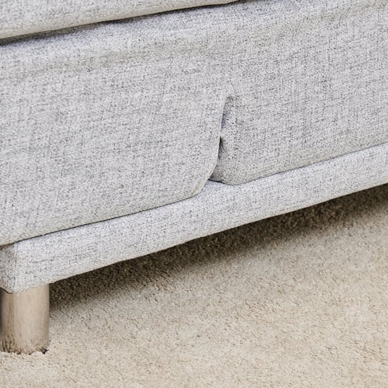 Claudia Fabric 3-Seater Sofa Bed cum Lounger - Grey