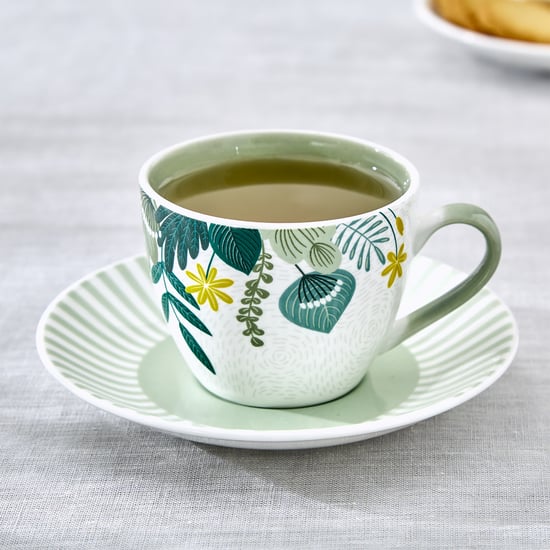Raisa Joven Bone China Printed Cup and Saucer - 210ml