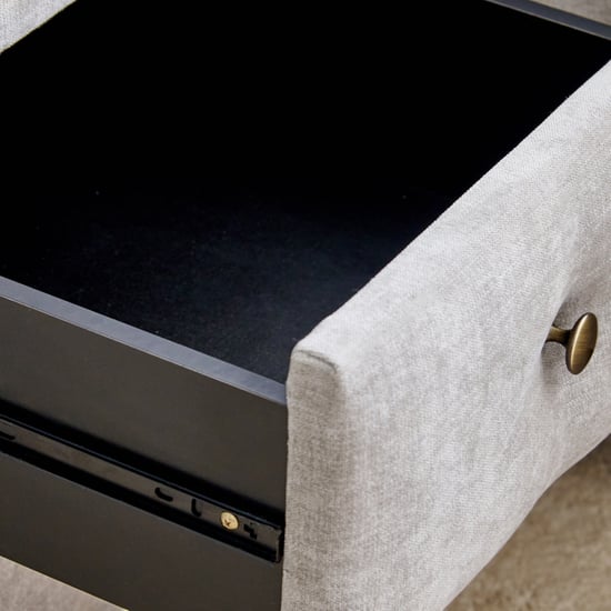 Stellar Elite Sophia Bedside Table with Drawers - Grey
