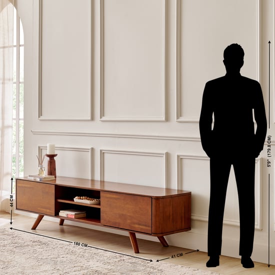 Mayfair Solid Wood TV Unit - Walnut