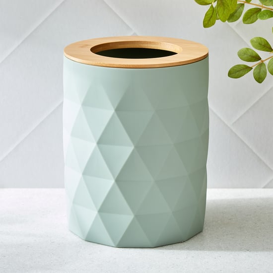 Intelio Boyle Waste Bin with Bamboo Ring - 6L