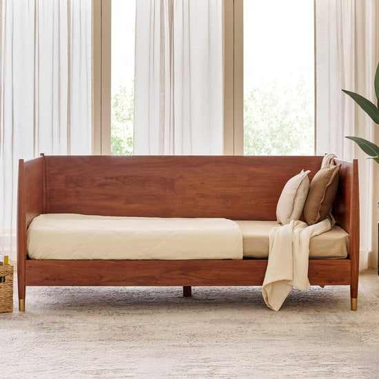 Amanda Acacia Wood Day Bed - Walnut