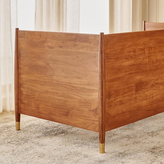 Amanda Acacia Wood Day Bed - Walnut