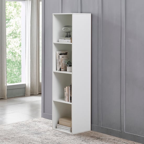 Helios Soho 4-Tier Multipurpose Open Cabinet - White