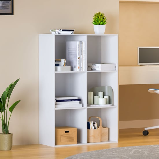 Helios Soho 3-Tier Open Book Shelf - White